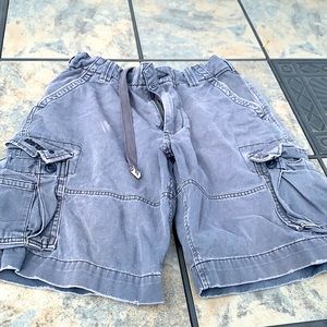 Abercrombie boys cargo shorts size 16 in gray
